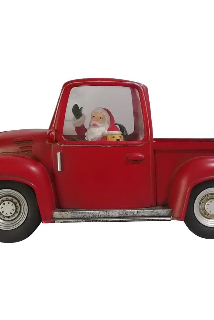Shop For LED Snow Globe Truck with Santa 11.25"L at Michelle's aDOORable Creations