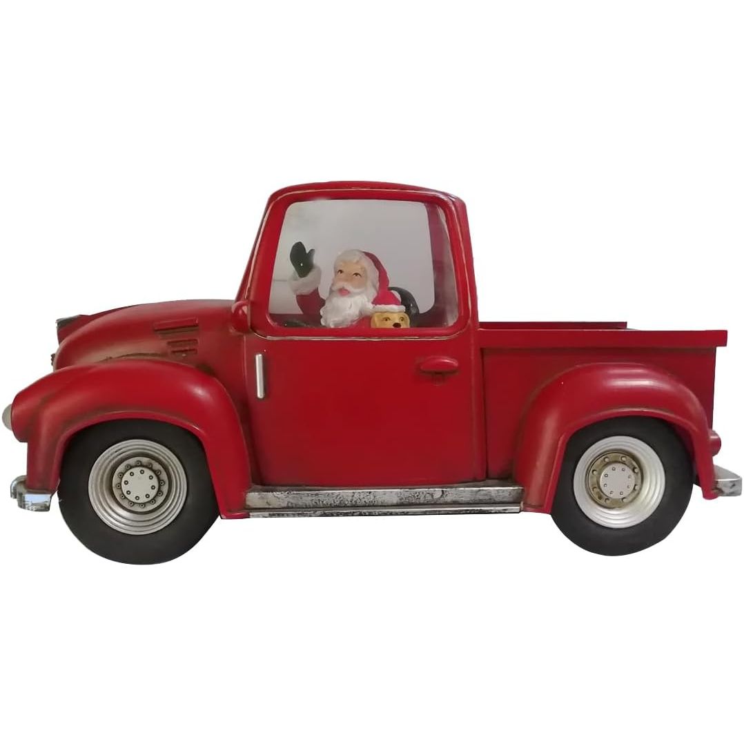 Shop For LED Snow Globe Truck with Santa 11.25"L at Michelle's aDOORable Creations