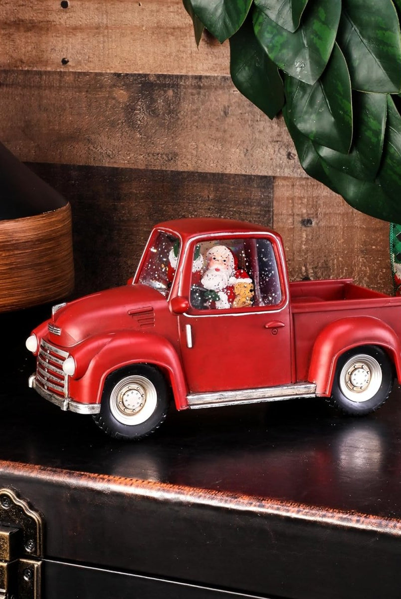 Shop For LED Snow Globe Truck with Santa 11.25"L at Michelle's aDOORable Creations