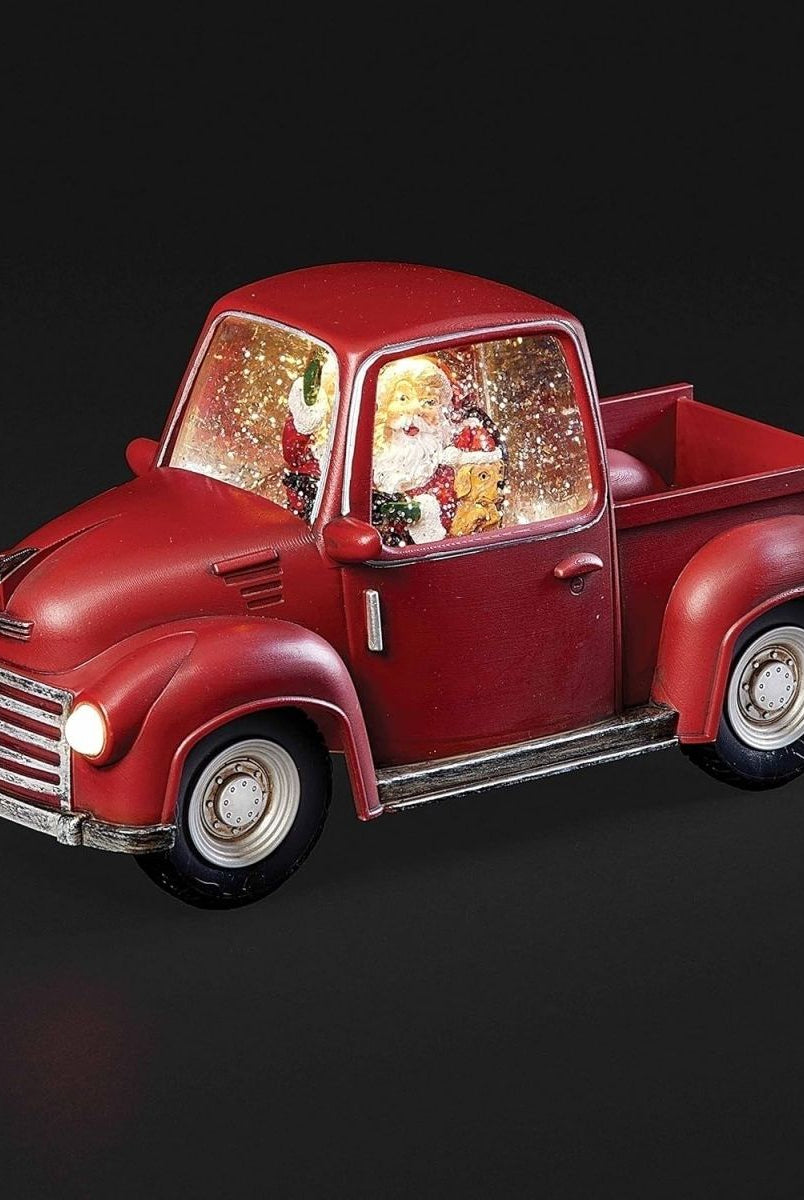 Shop For LED Snow Globe Truck with Santa 11.25"L at Michelle's aDOORable Creations