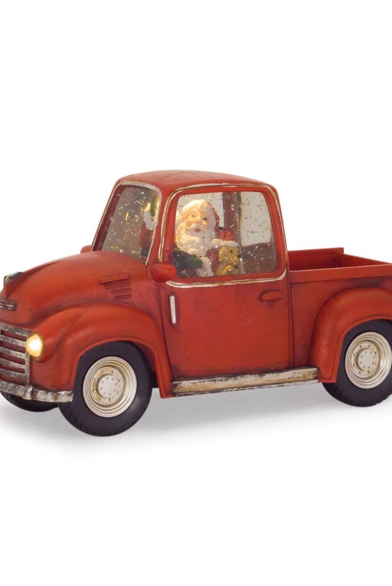 Shop For LED Snow Globe Truck with Santa 11.25"L at Michelle's aDOORable Creations