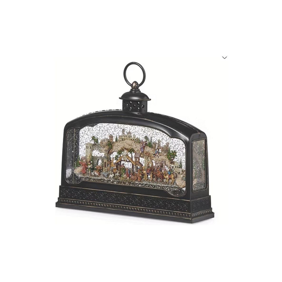 Shop For Led Swirl Nativity Music Lantern at Michelle's aDOORable Creations