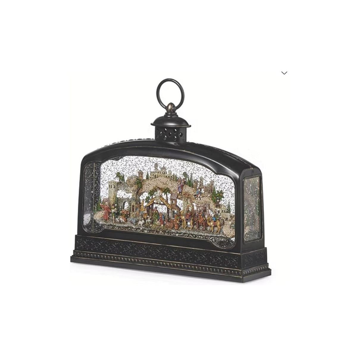 Shop For Led Swirl Nativity Music Lantern at Michelle's aDOORable Creations