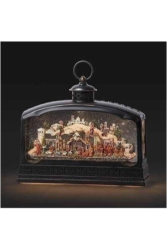 Shop For Led Swirl Nativity Music Lantern at Michelle's aDOORable Creations