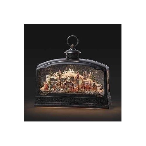 Shop For Led Swirl Nativity Music Lantern at Michelle's aDOORable Creations