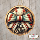 Shop For Let's Play Ball Baseball Sign