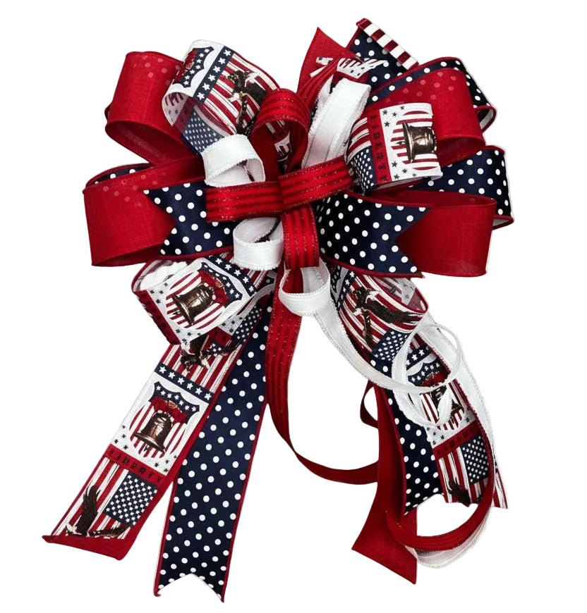 Shop For Liberty Bell Patriotic Pre - Made Designer Bow