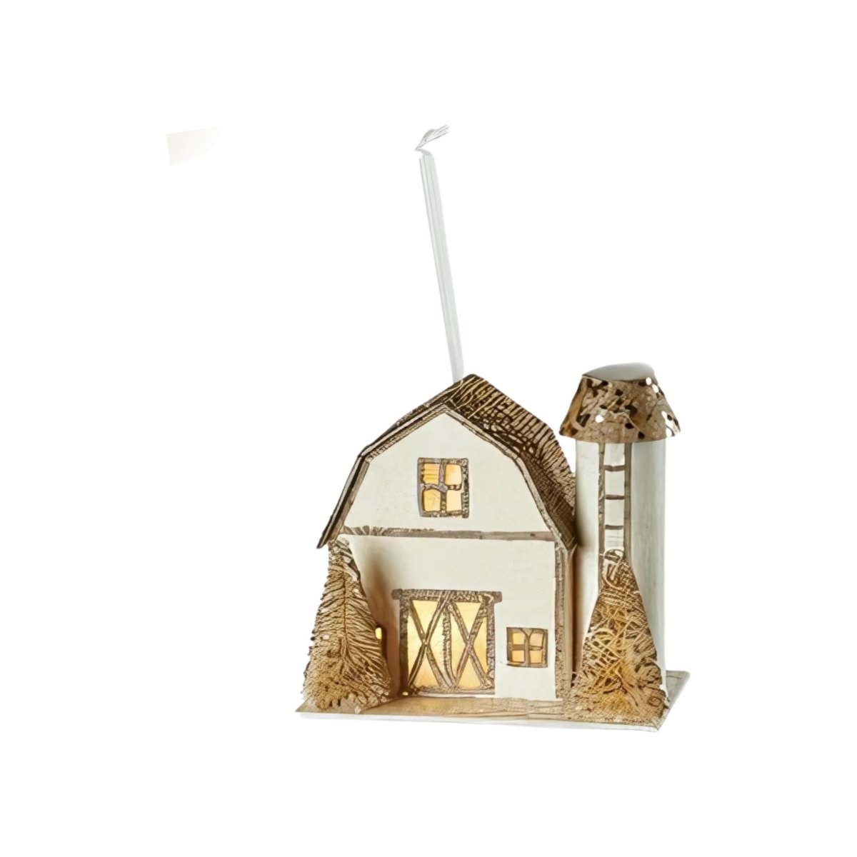 Shop For Lighted Glittered Village Ornaments