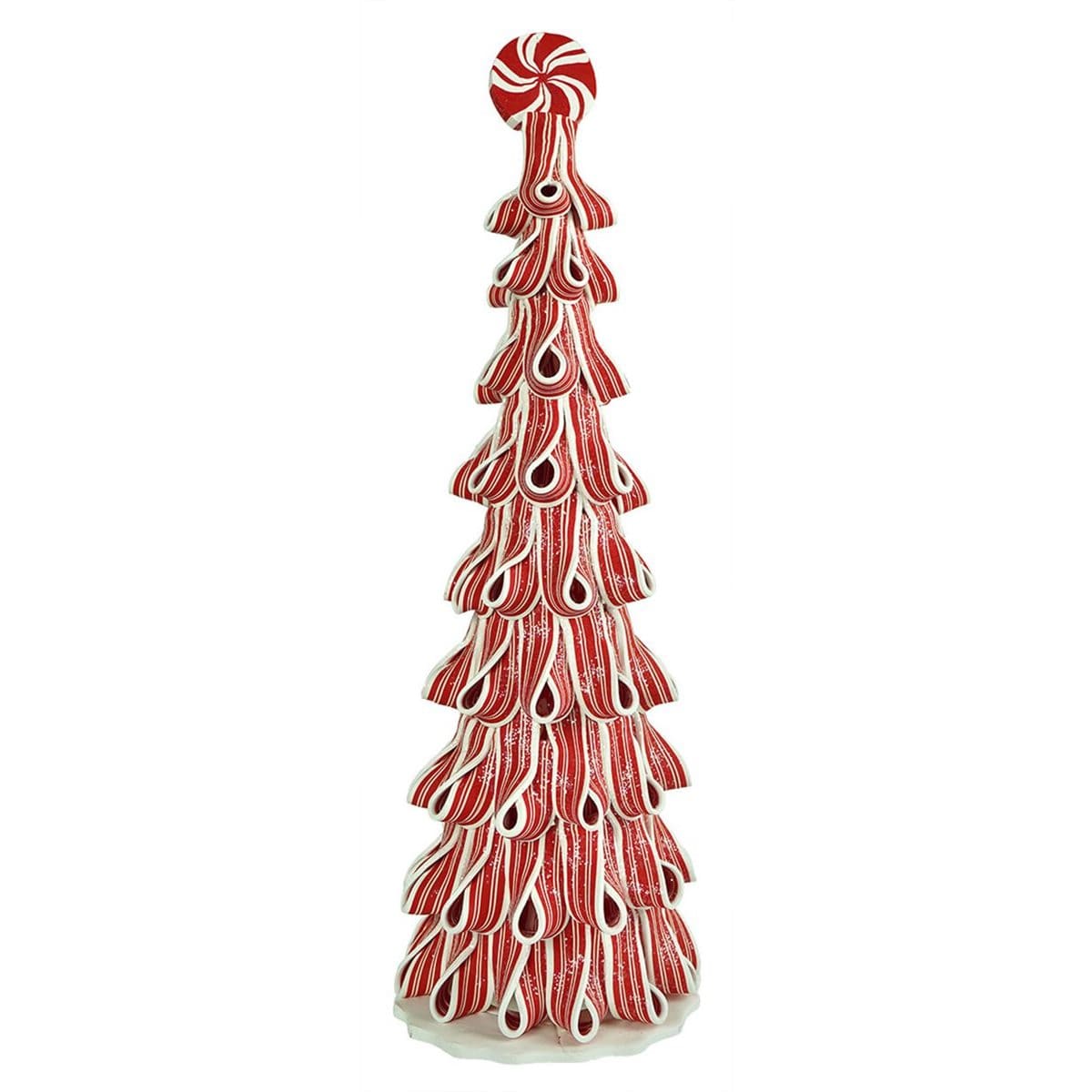 Shop For Lighted Tall Peppermint Ribbon Tree