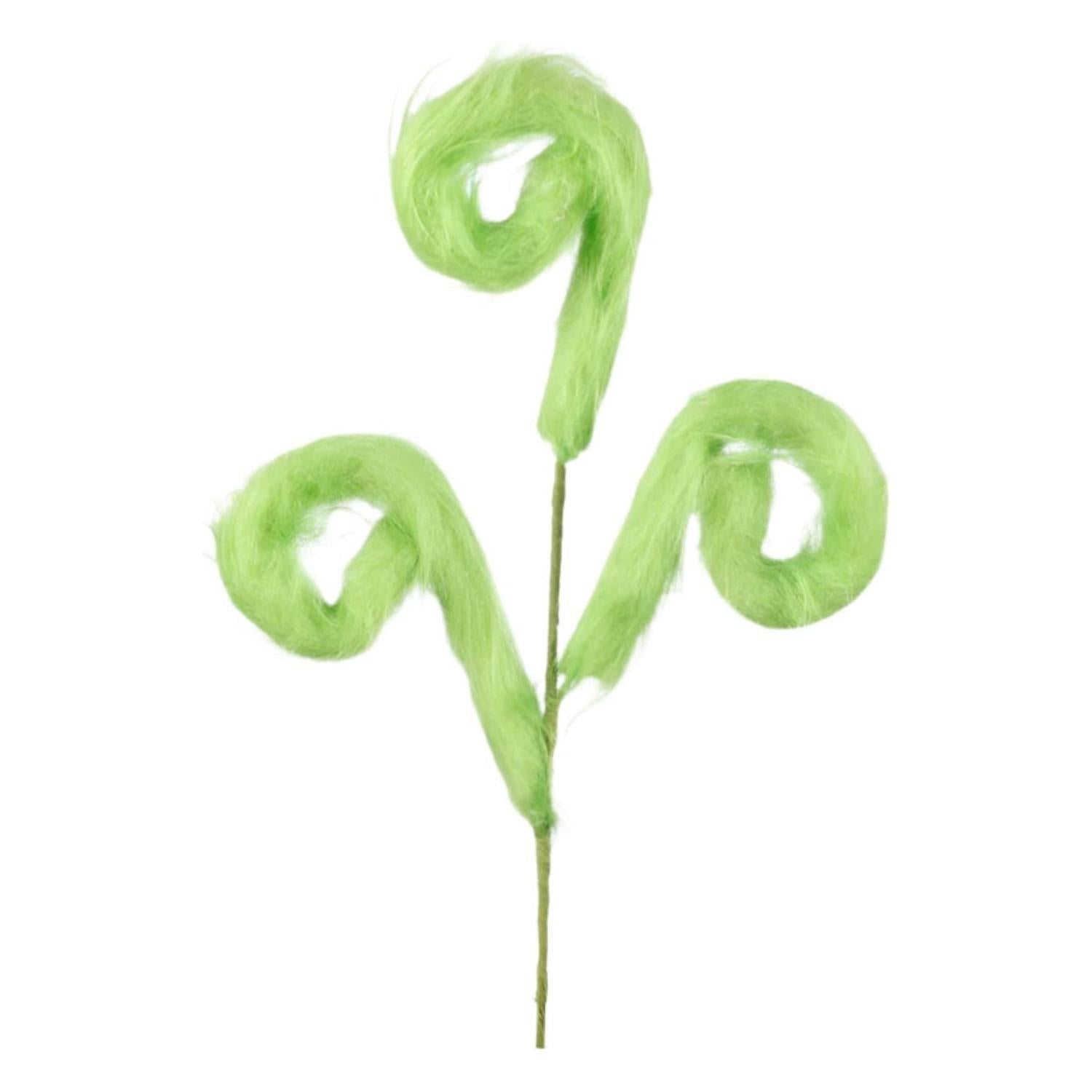 Shop For Lime Green Furry Spiral Curly Spray 29.5"