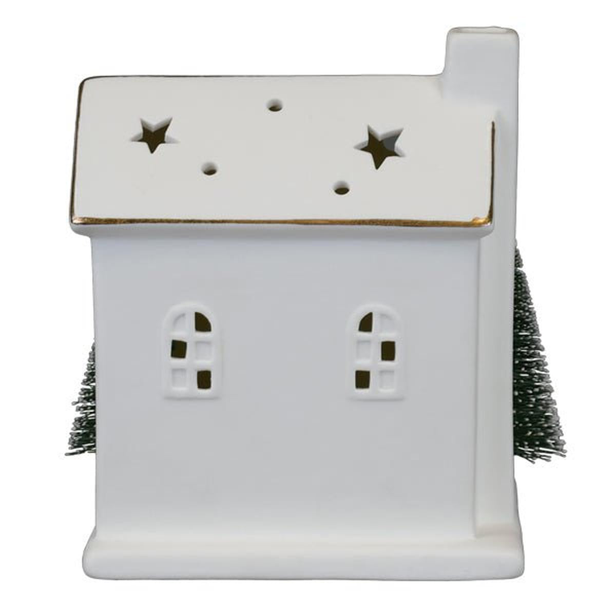 Shop For Lit Ceramic House With Trees