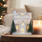 Shop For Lit Ceramic House With Trees