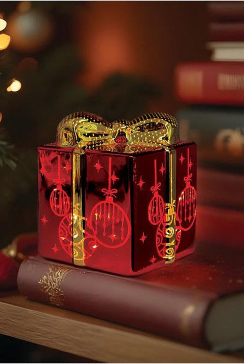 Shop For Lit Ornamental Glass Gift Box