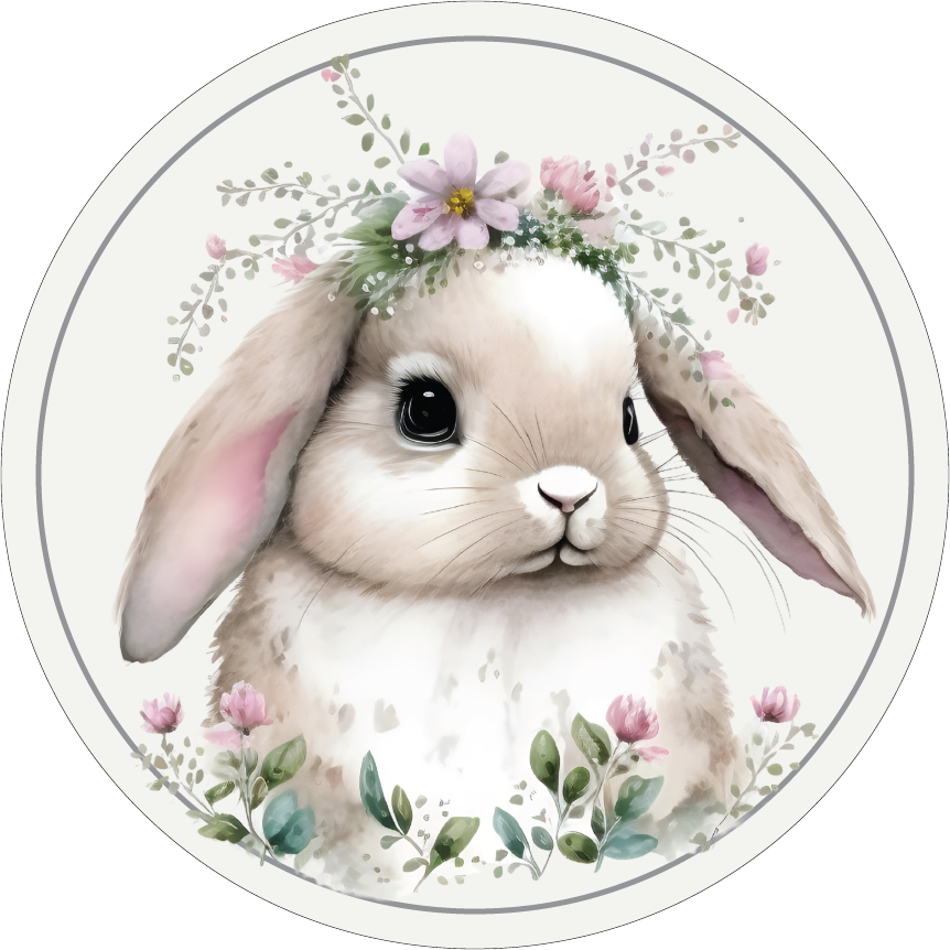 Shop For Lop Ear Bunny Easter Round Sign
