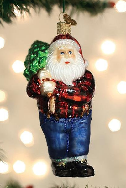 Shop For Lumberjack Santa Ornament