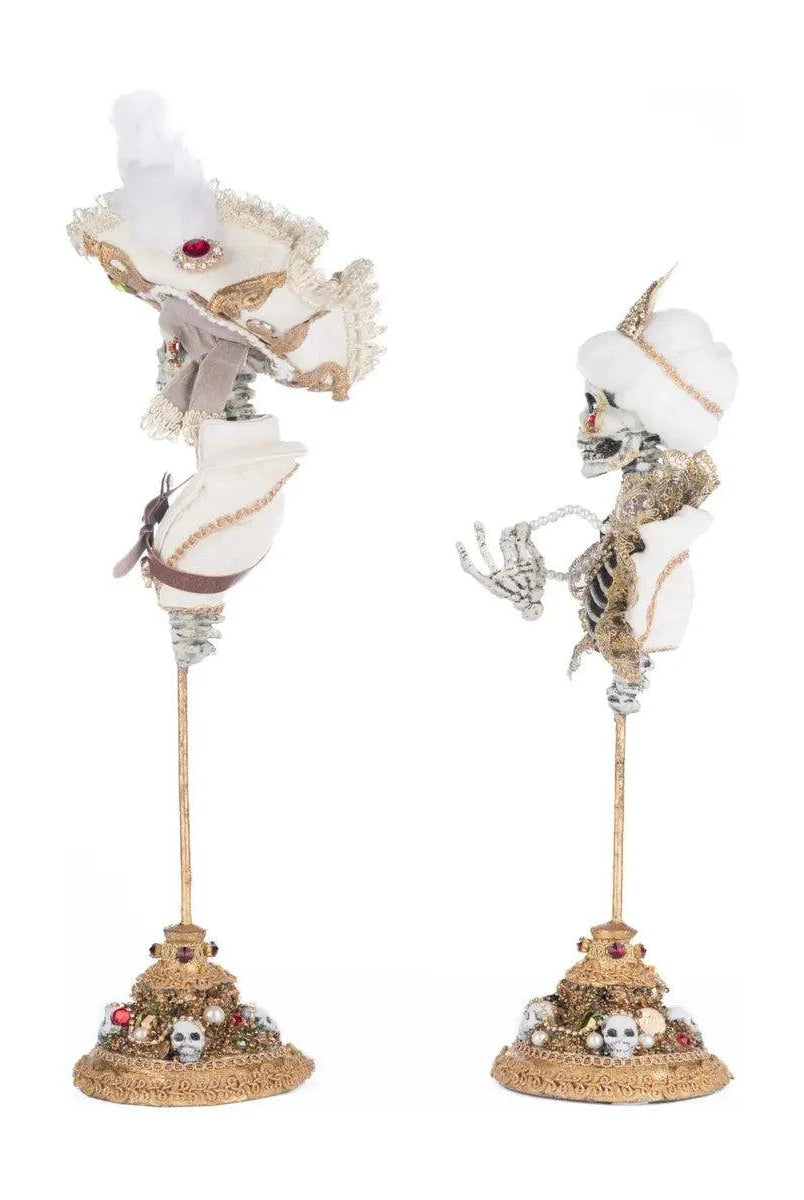 Shop For Male and Female Skeleton Bust Tabletop Set of 2