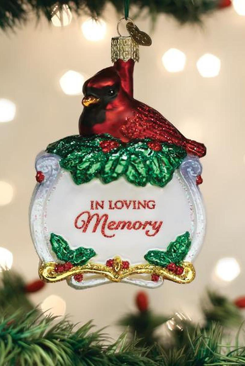 Memorial Cardinal Ornament