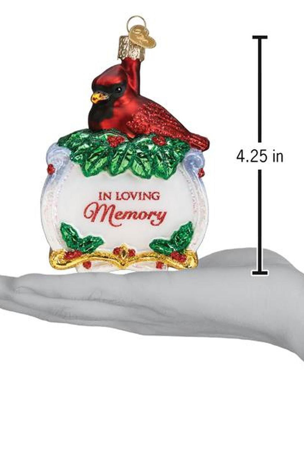 Memorial Cardinal Ornament