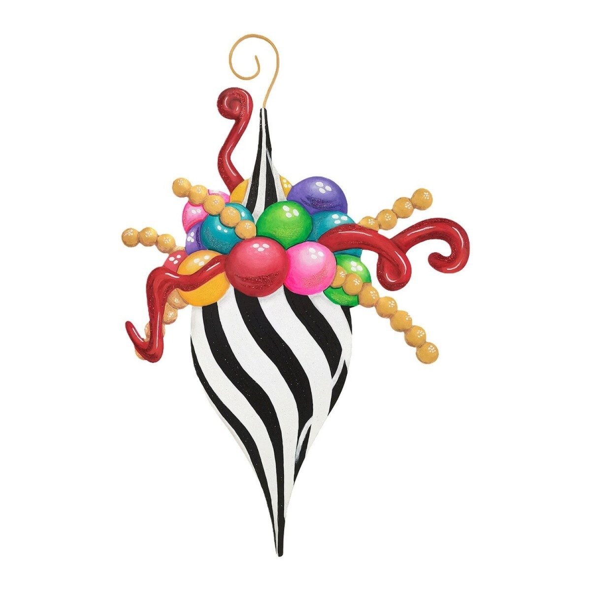 Shop For Merry & Bright Elegant Swirl Finial Ornament