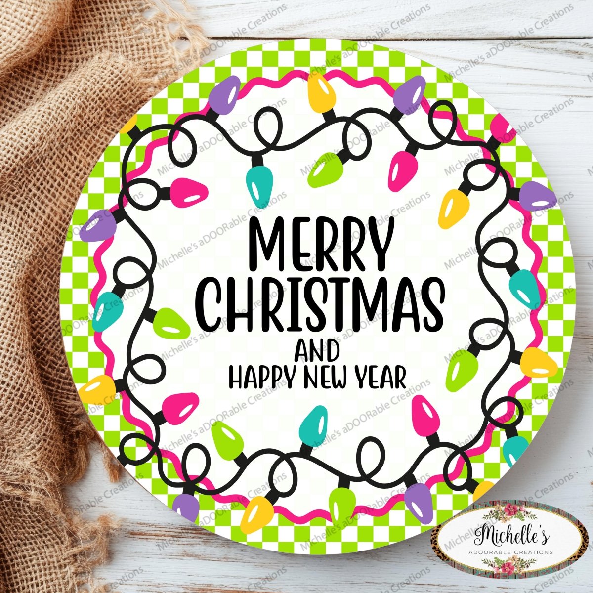 Shop For Merry Christmas New Year Pastel Lights Sign