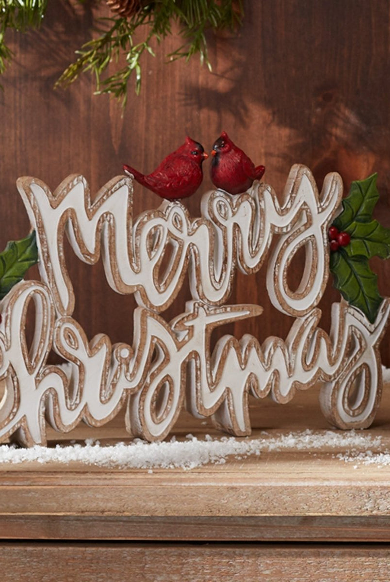 Shop For Merry Christmas Tabletop Sign (Set of 2) at Michelle's aDOORable Creations