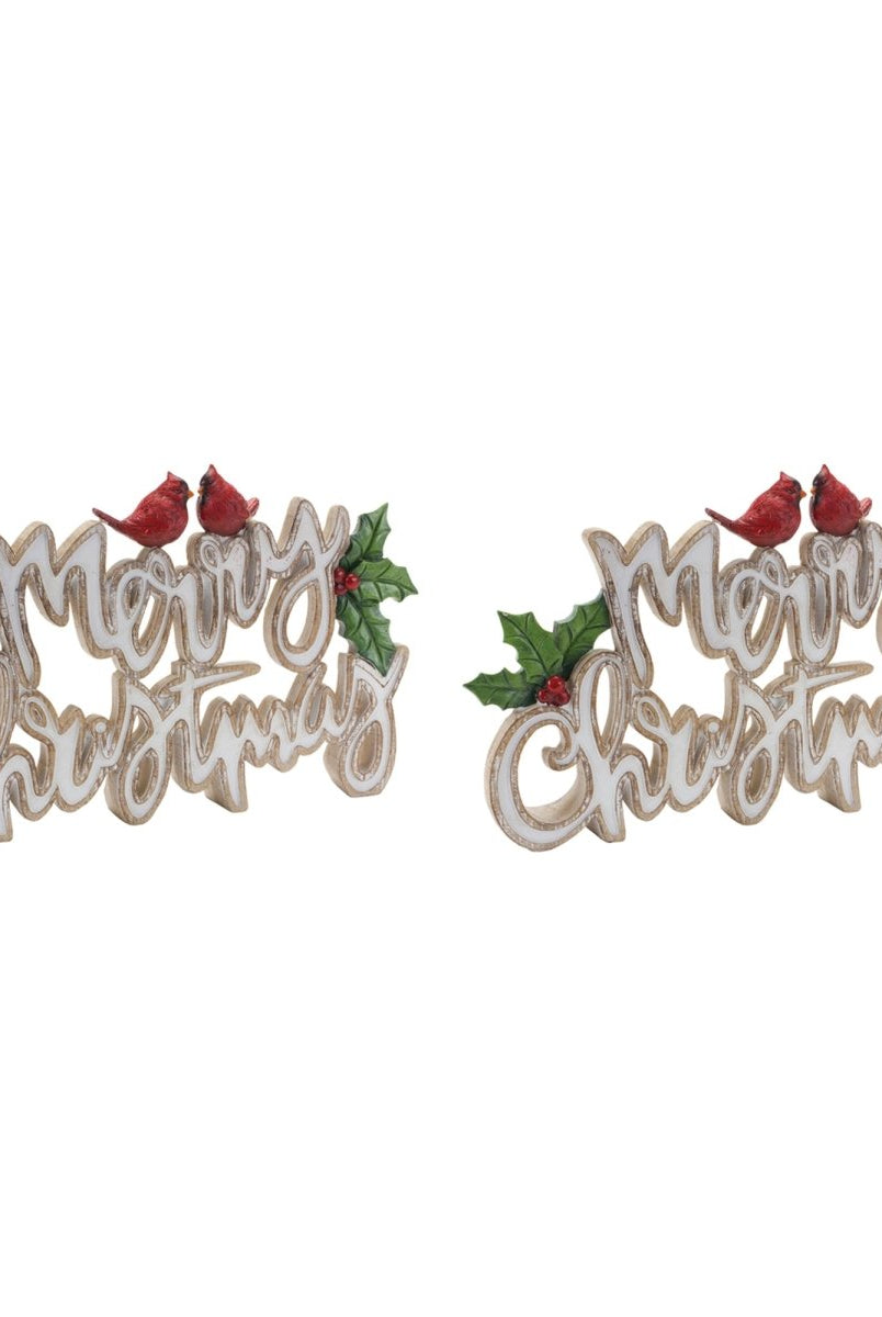 Shop For Merry Christmas Tabletop Sign (Set of 2) at Michelle's aDOORable Creations
