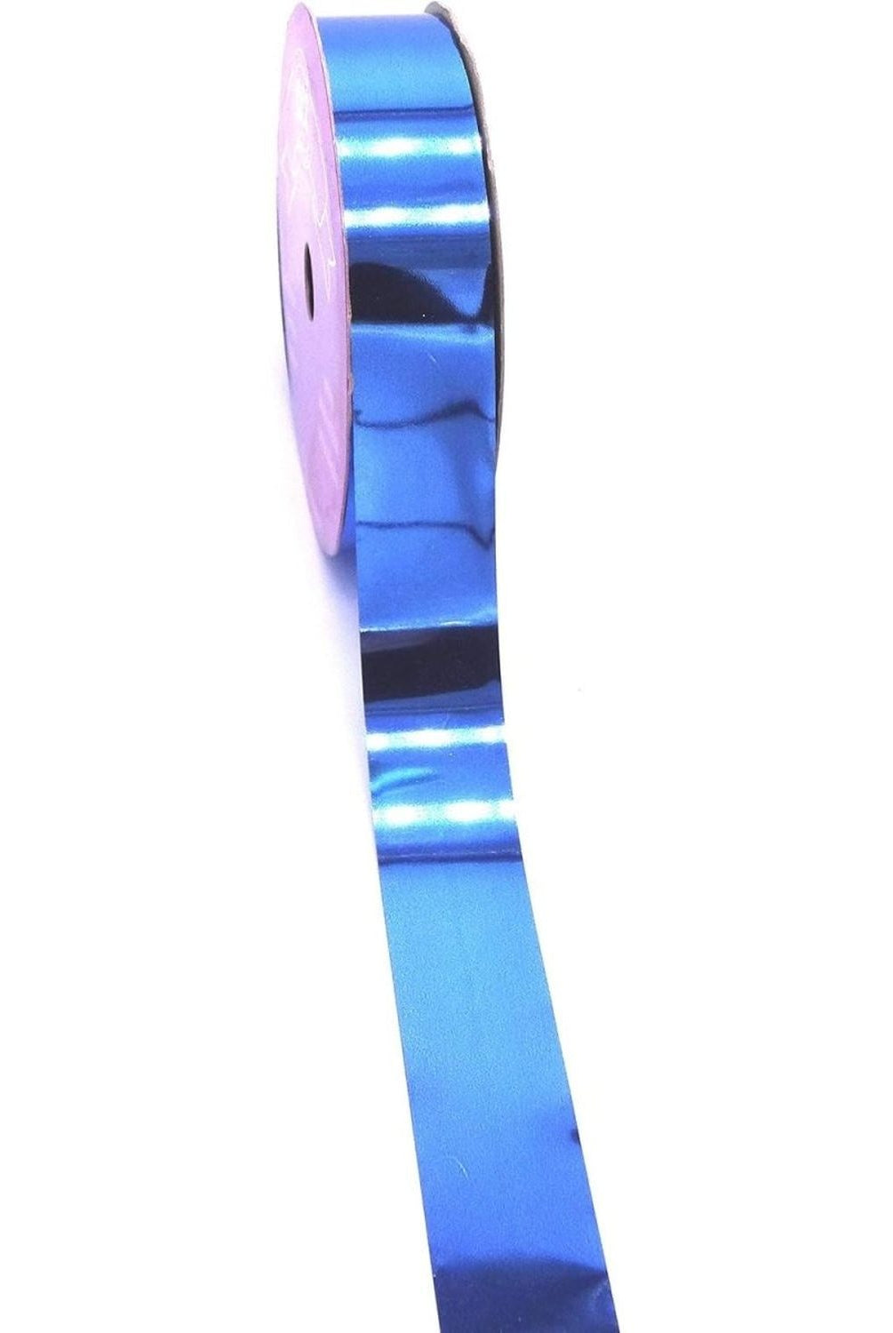 Shop For Metallic Non - Wired Ribbon: Baby Blue (Size 5)