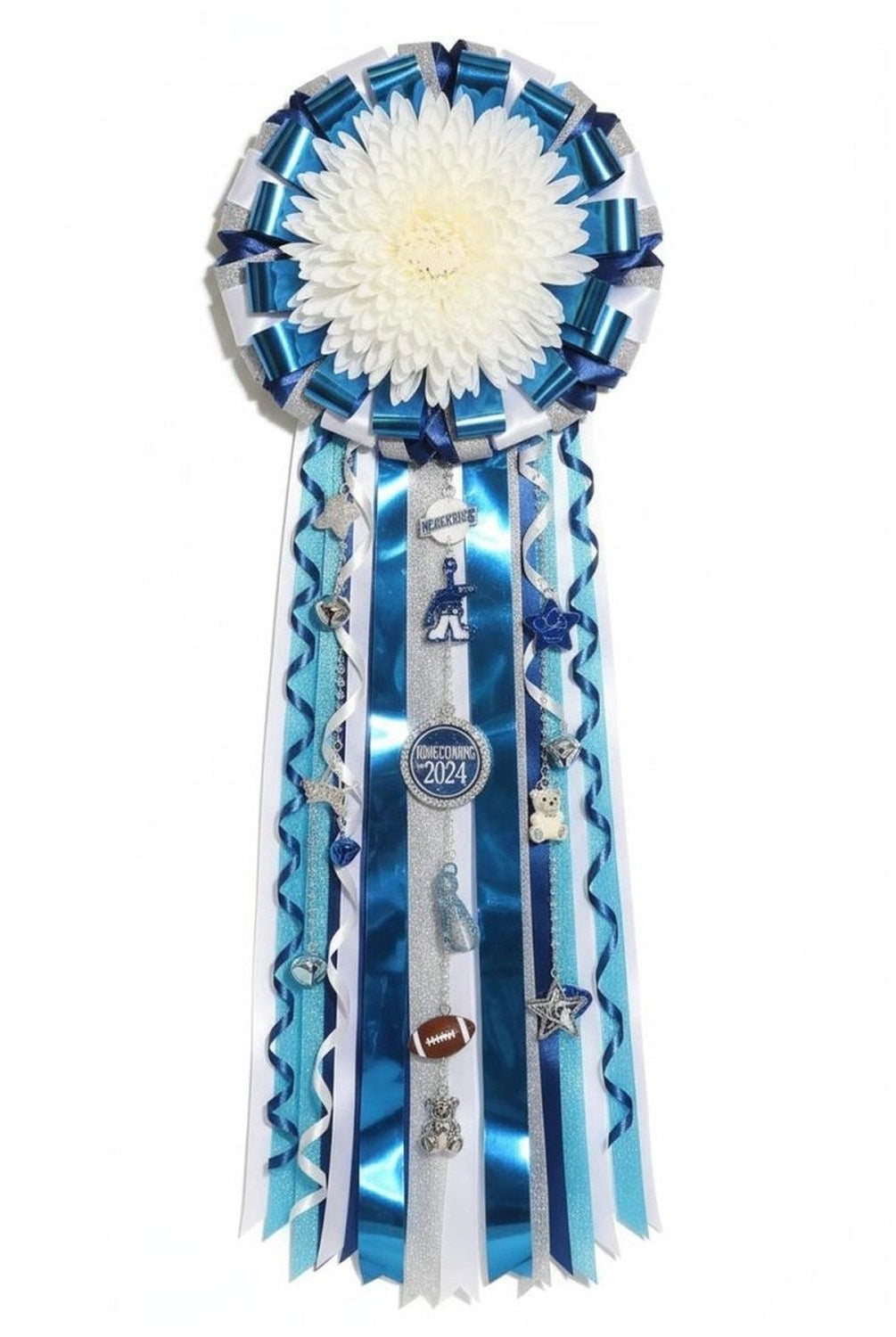 Shop For Metallic Non - Wired Ribbon: Baby Blue (Size 5)