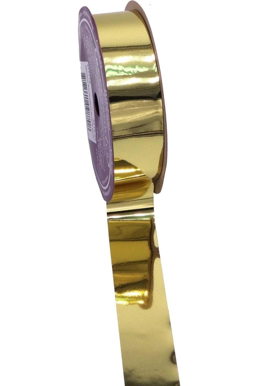 Shop For Metallic Non - Wired Ribbon: Gold (Size 5)