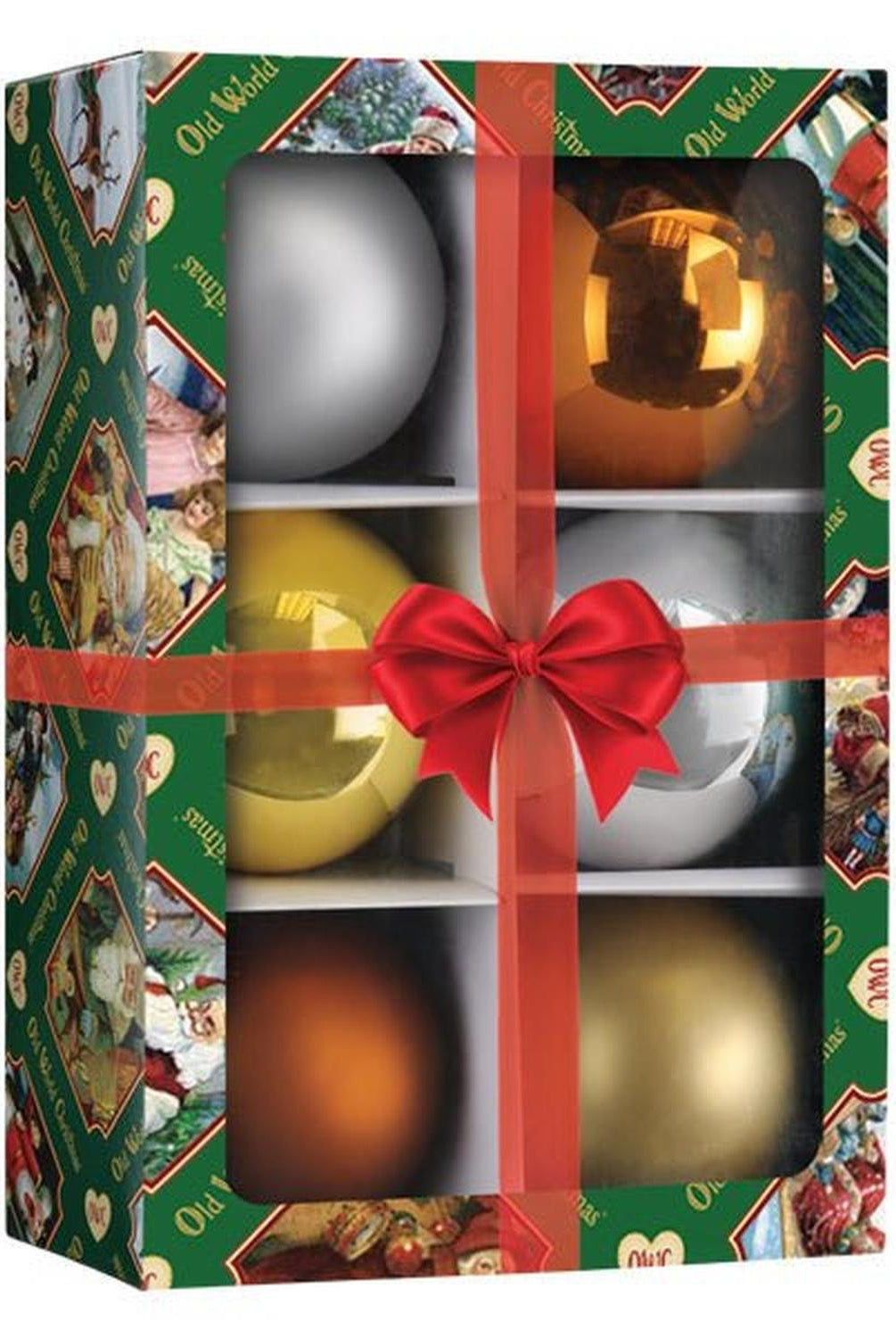 Metallics Balls - 3.5" 6 Count Ornament