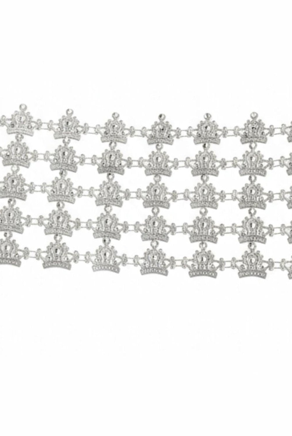 Shop For Mini Crown Bling Jewels: Silver (10 Yards)