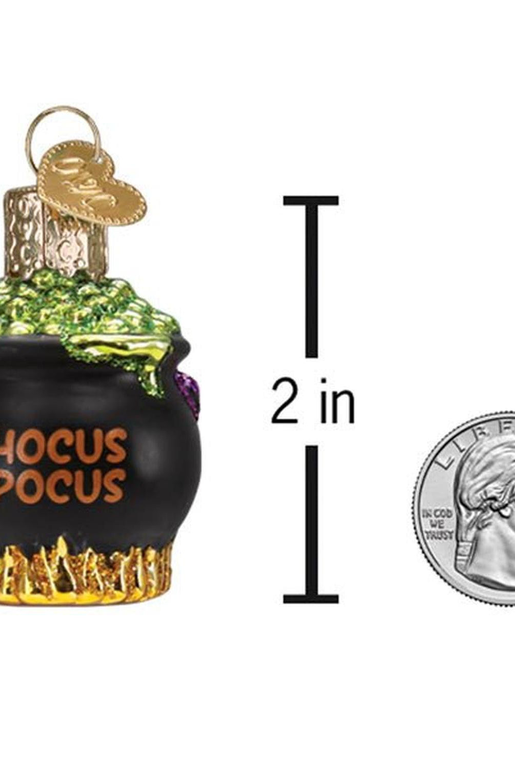 Mini Halloween Cauldron Ornament