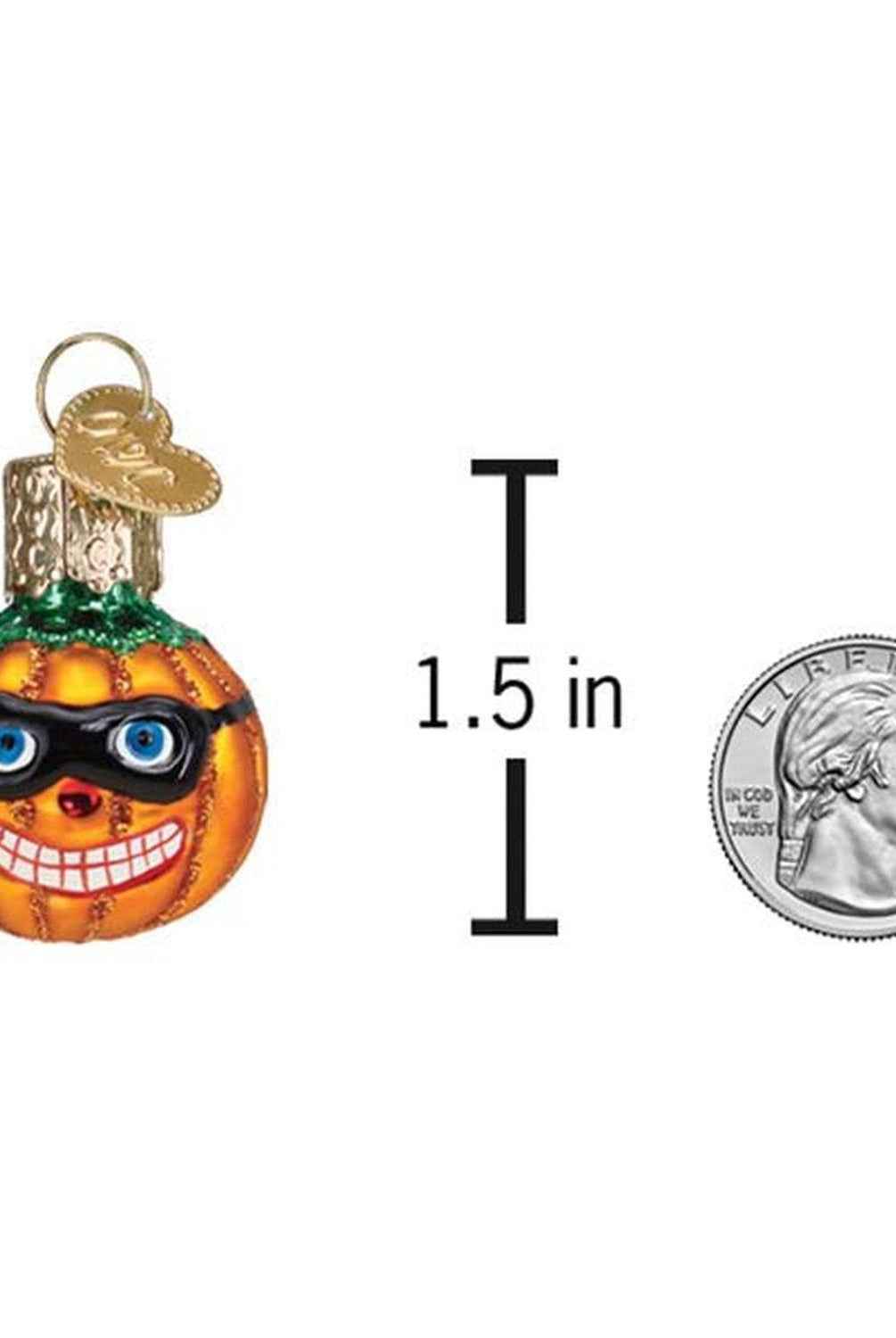 Mini Masked Jack O'lantern Ornament