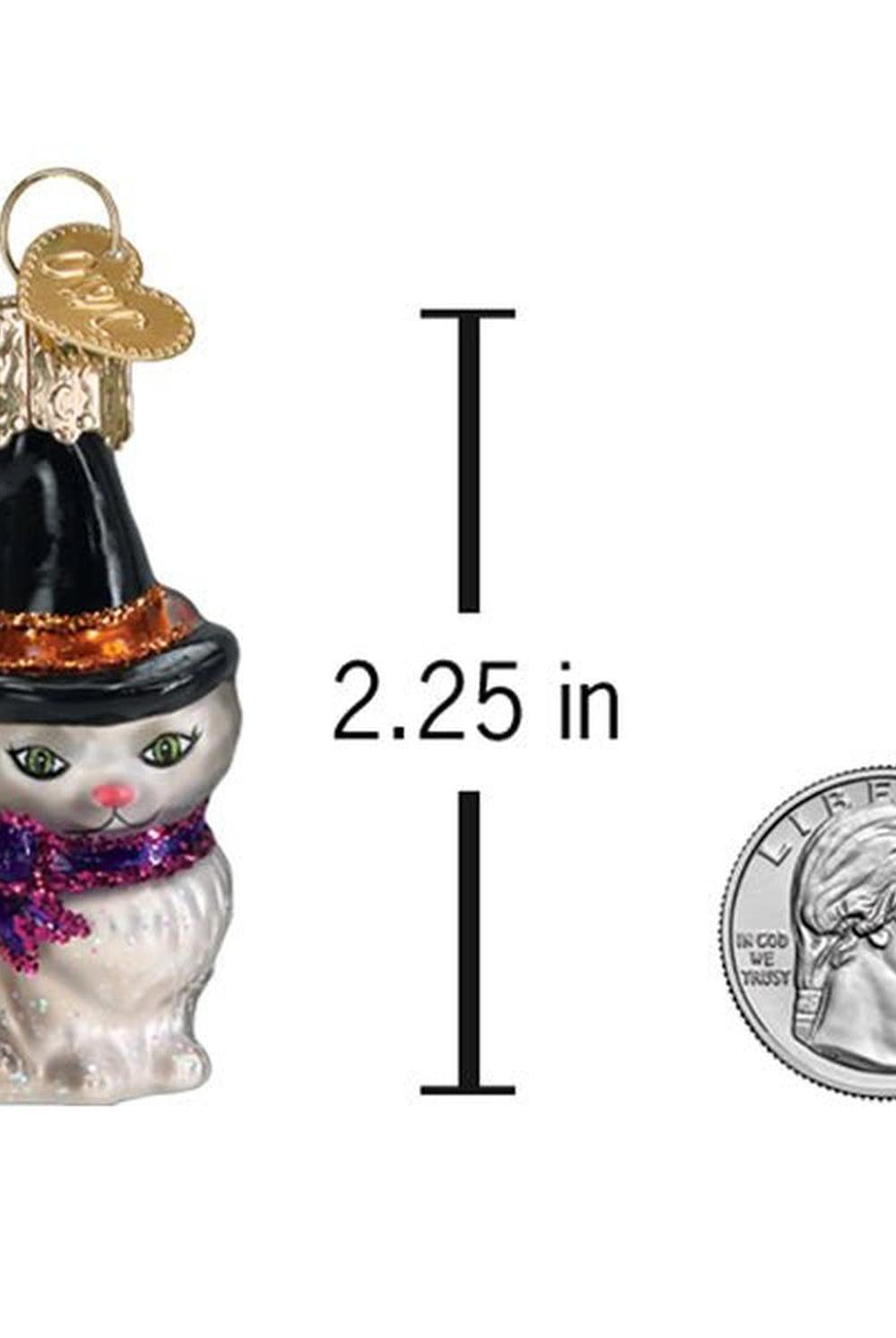 Mini Witch Cat Ornament