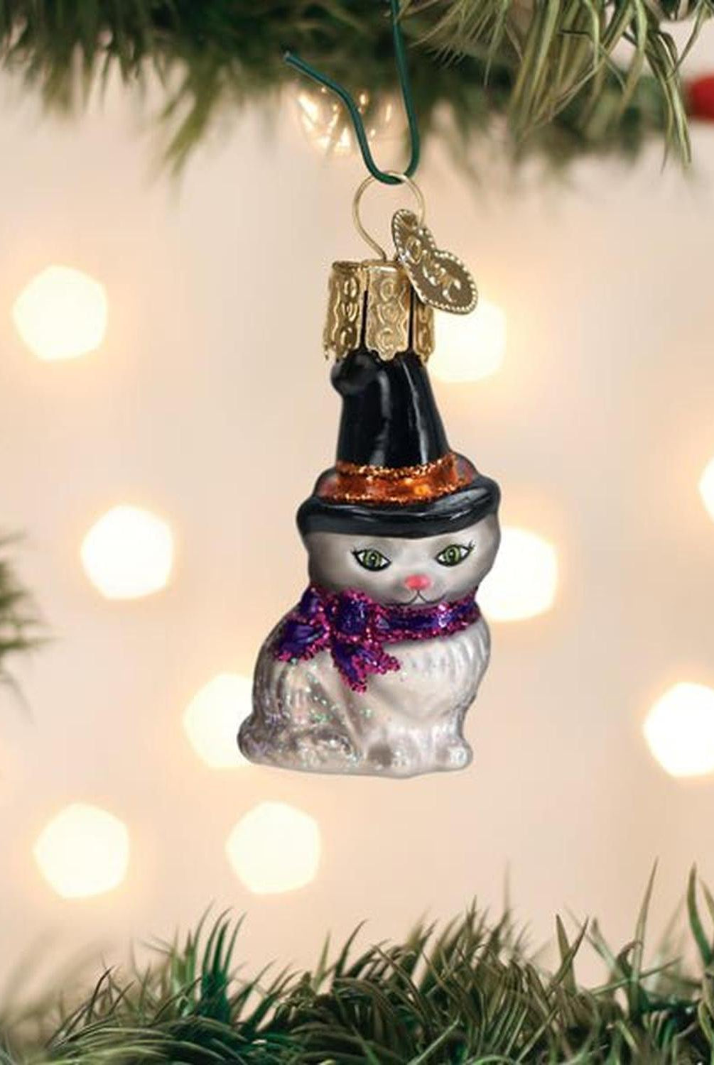 Mini Witch Cat Ornament