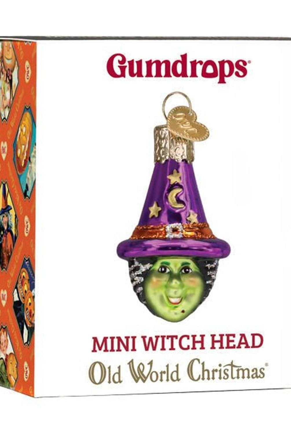 Mini Witch Head Ornament
