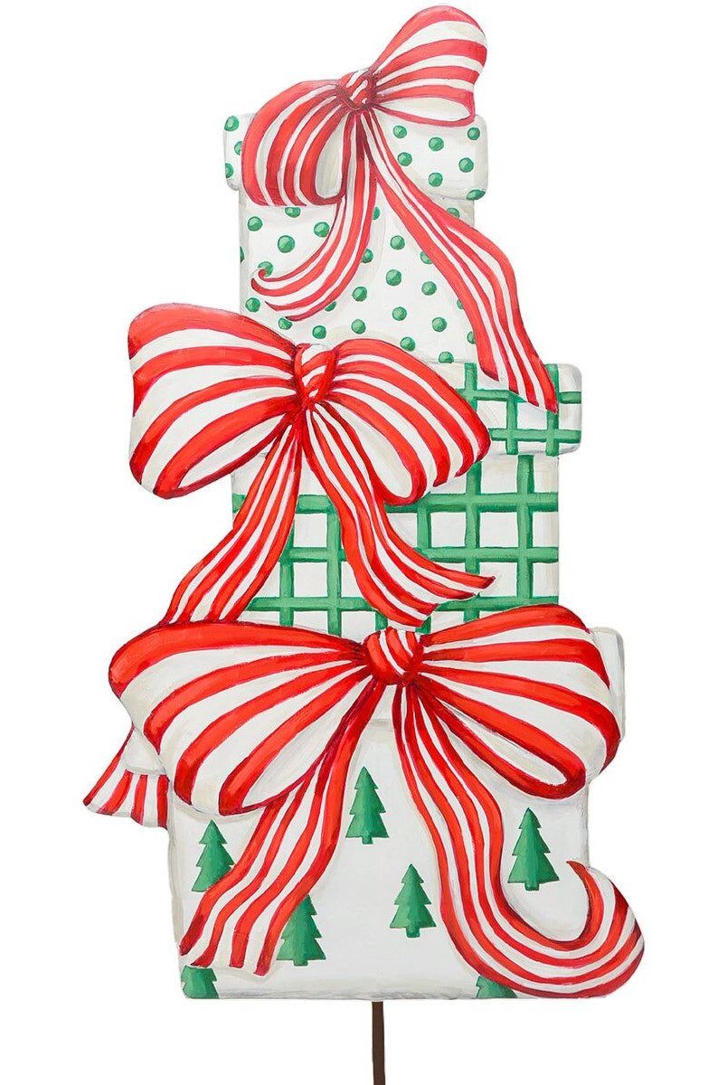 Shop For Modern Gift Box Stack, Metal (Hanger/Easel/Stake)