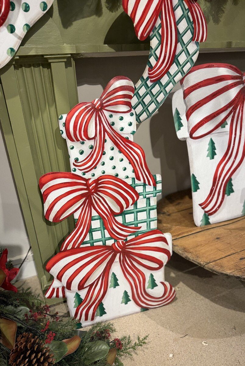 Shop For Modern Gift Box Stack, Metal (Hanger/Easel/Stake)