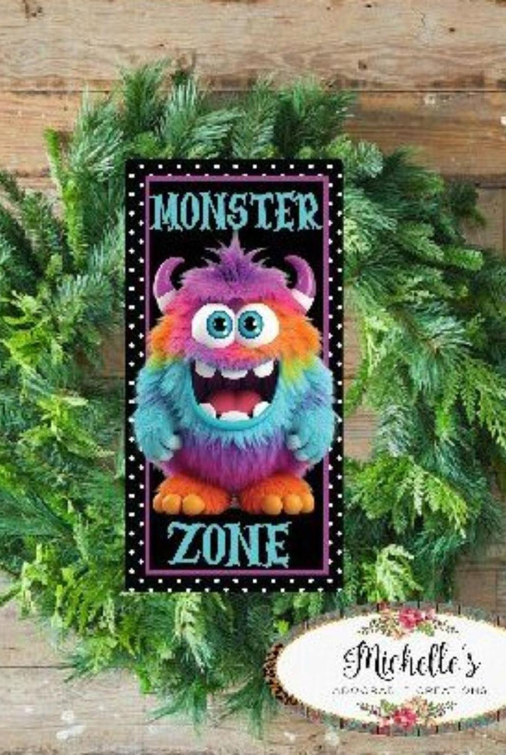 Monster Zone Furry Monster Sign