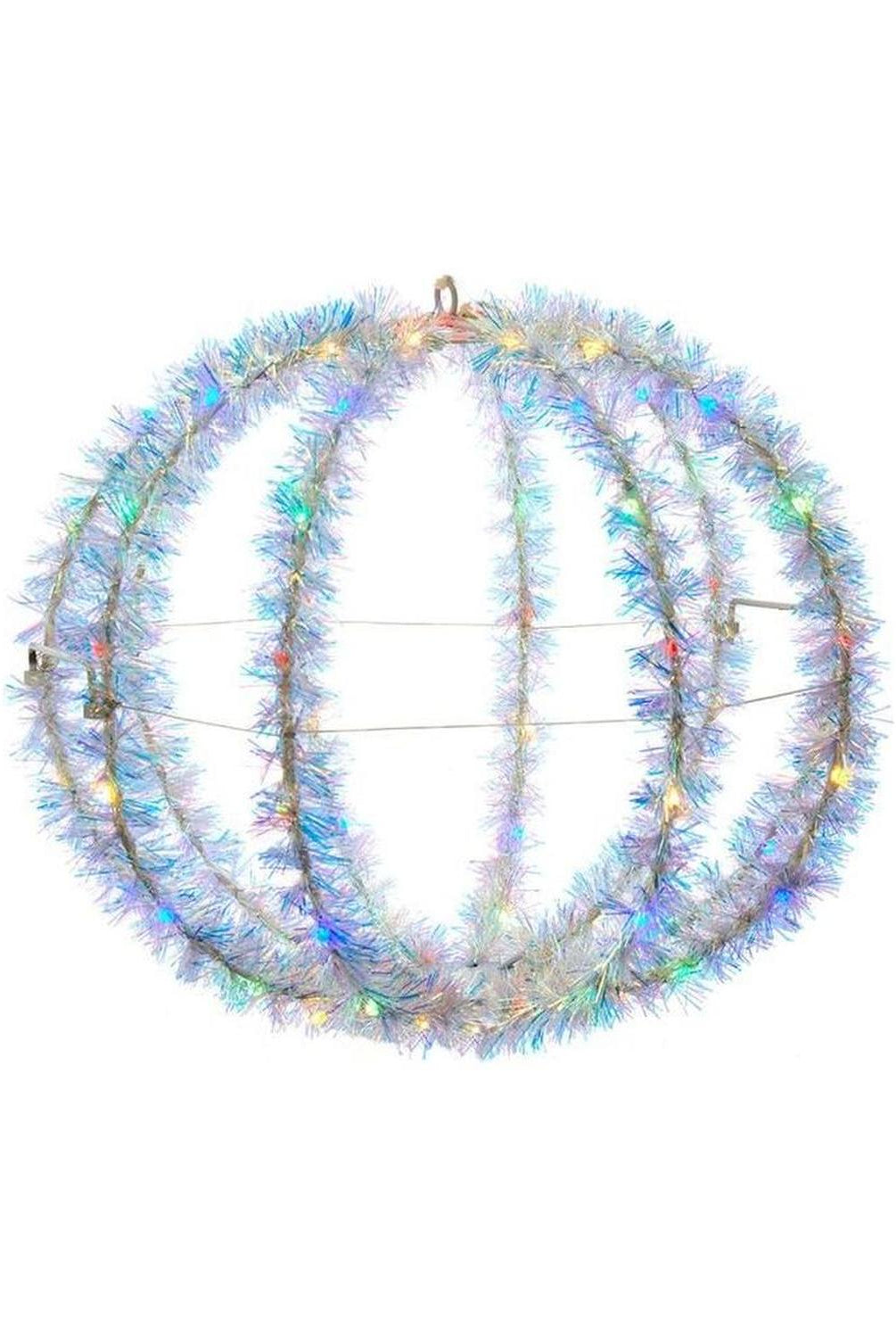 Shop For Multi - Color LED Tinsel Foldable Sphere 12"