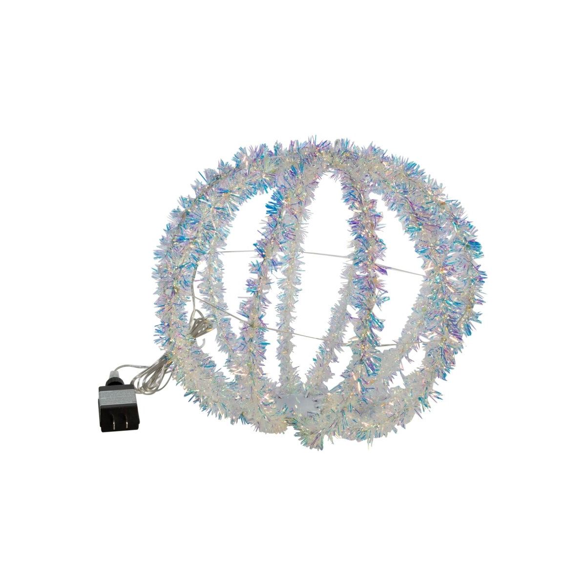 Shop For Multi - Color LED Tinsel Foldable Sphere 12"