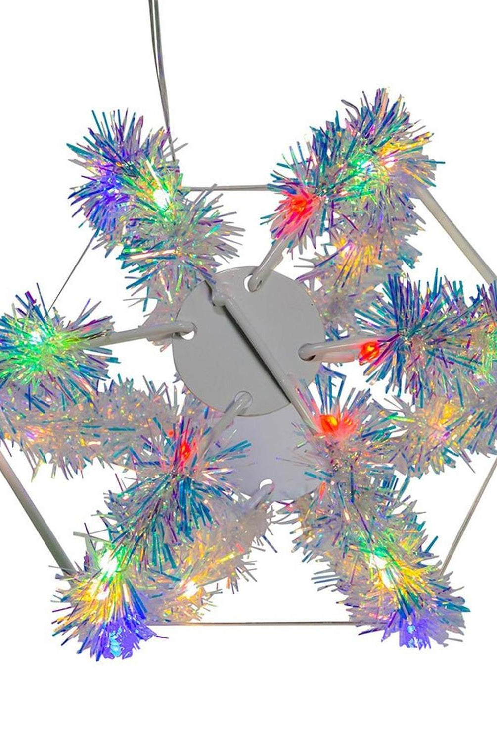 Shop For Multi - Color LED Tinsel Foldable Sphere 6"