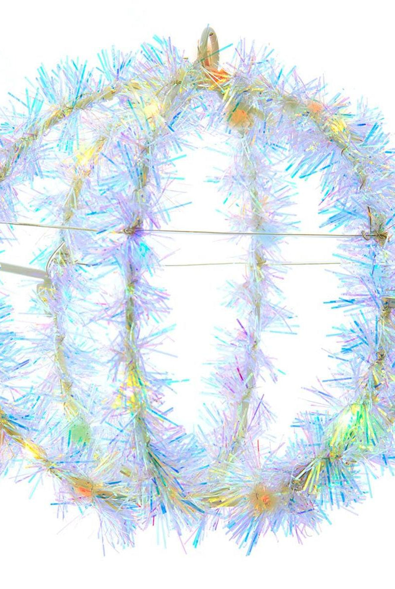 Shop For Multi - Color LED Tinsel Foldable Sphere 6"