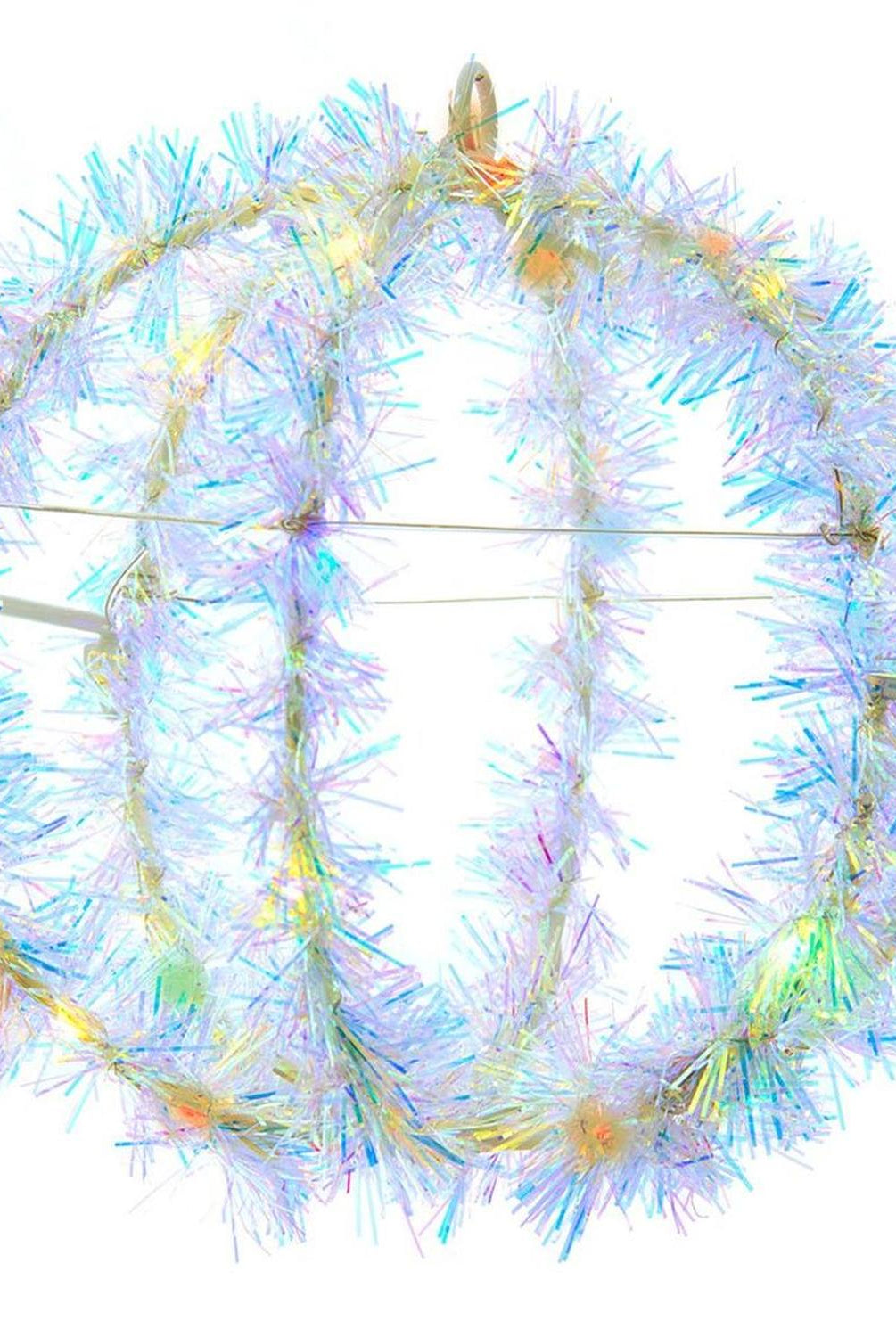Shop For Multi - Color LED Tinsel Foldable Sphere 6"