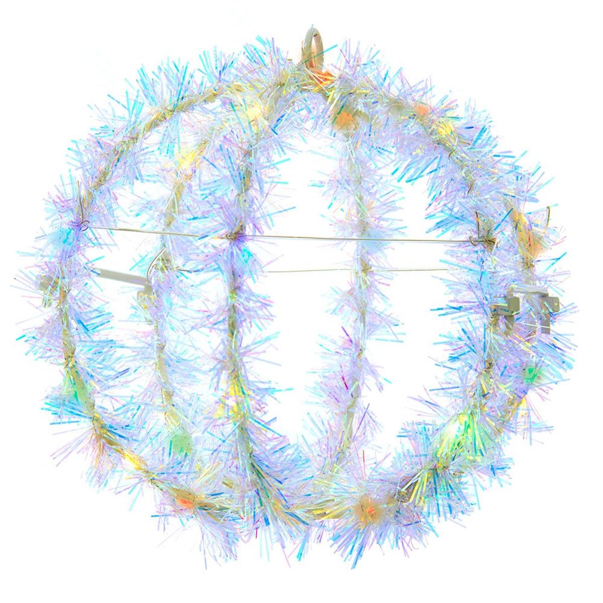 Shop For Multi - Color LED Tinsel Foldable Sphere 6"