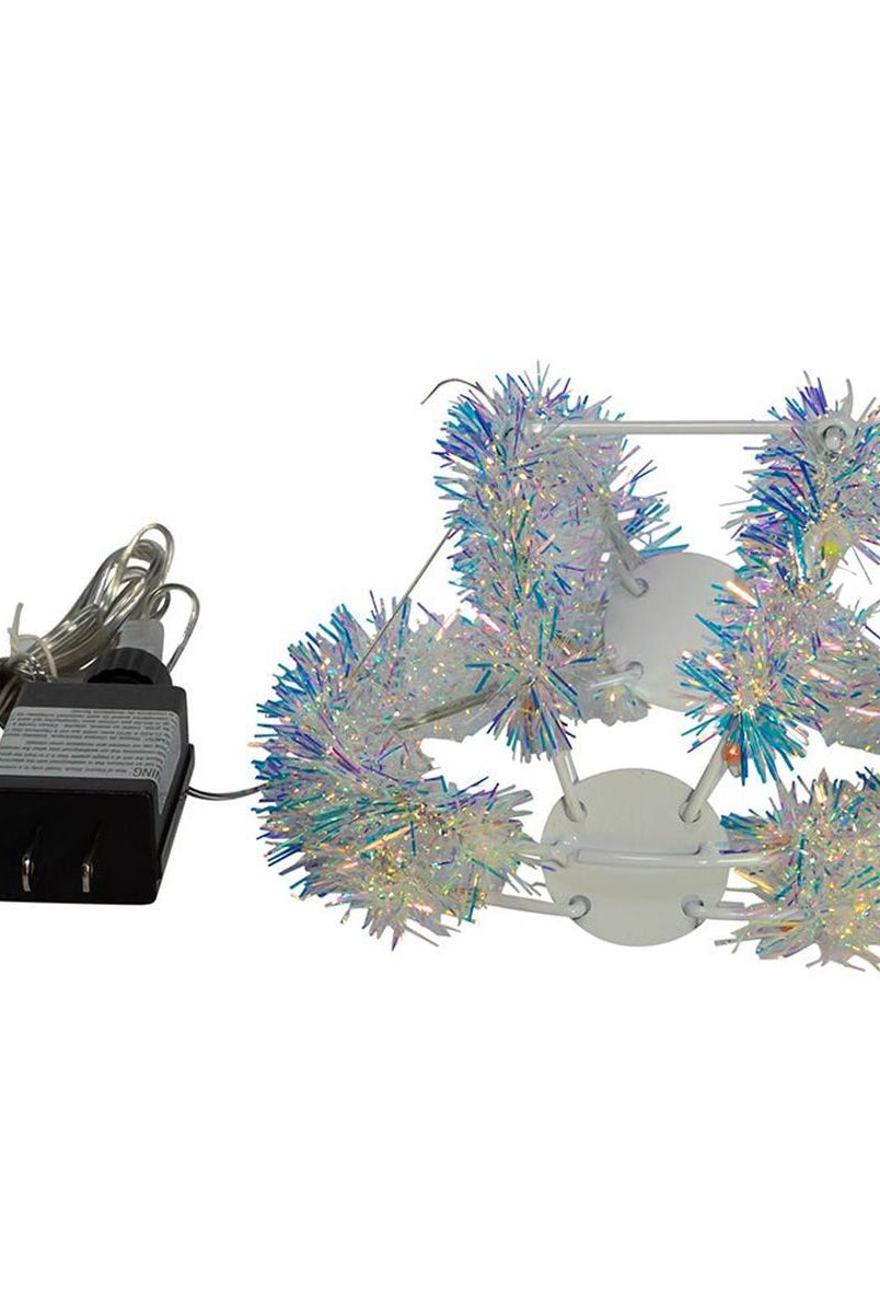 Shop For Multi - Color LED Tinsel Foldable Sphere 6"