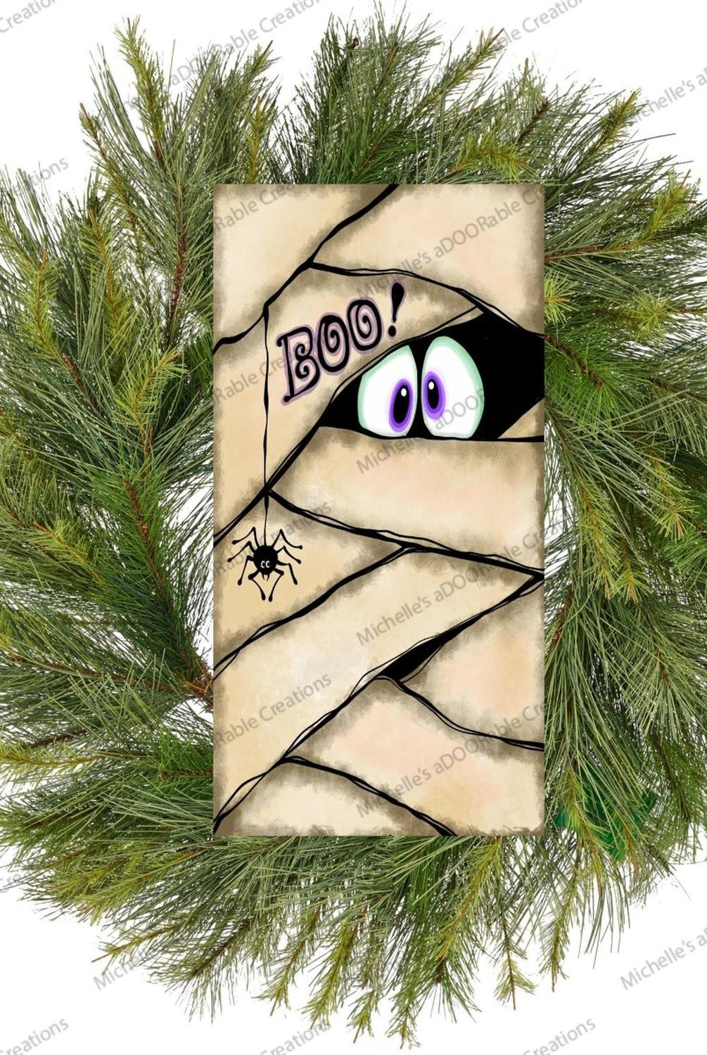 Mummy Monster Eyes Sign