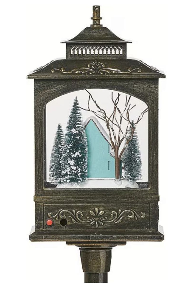 Shop For Musical LED Lighted Vintage House Lamp Post Decor at Michelle's aDOORable Creations