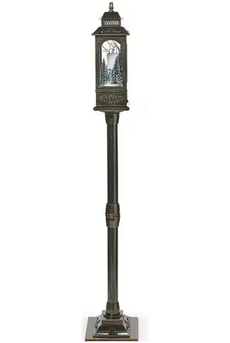 Shop For Musical LED Lighted Vintage House Lamp Post Decor at Michelle's aDOORable Creations