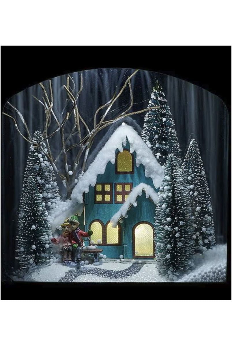 Shop For Musical LED Lighted Vintage House Lamp Post Decor at Michelle's aDOORable Creations